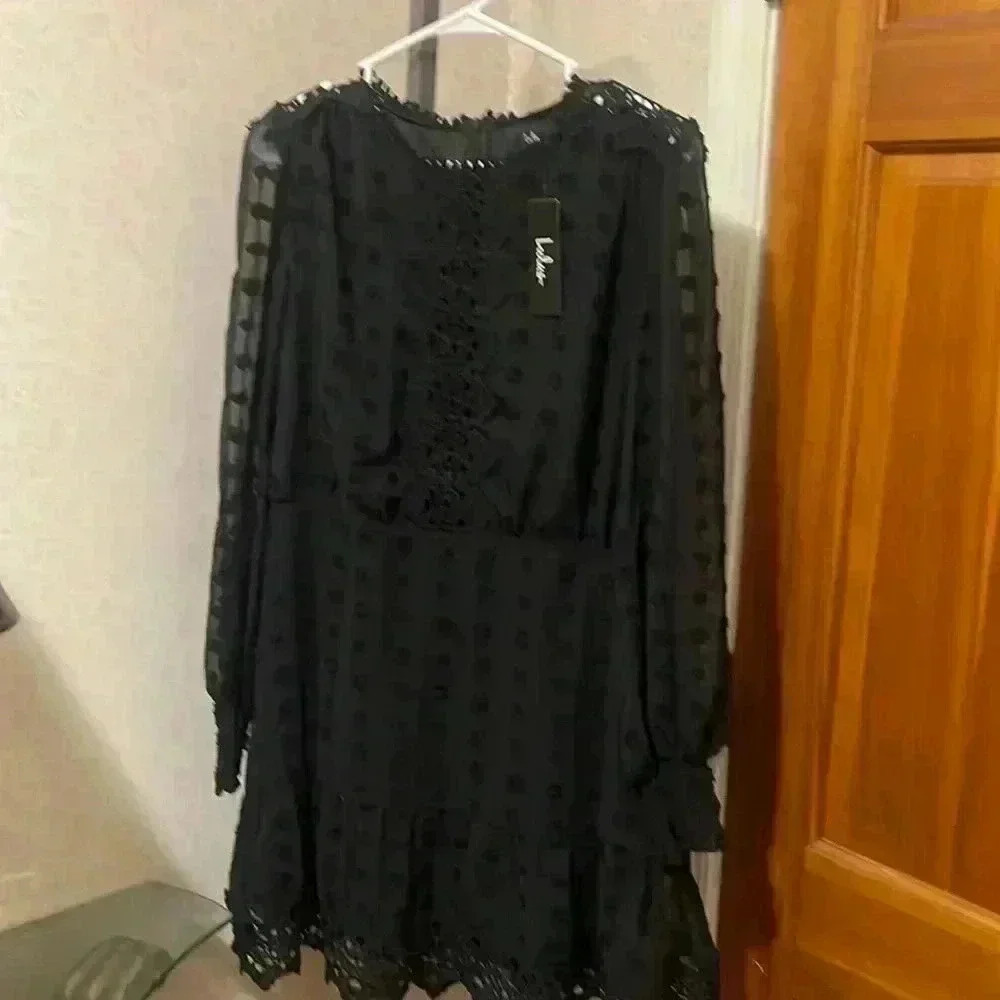 Lulu shear sexy long sleeve dress size xl
